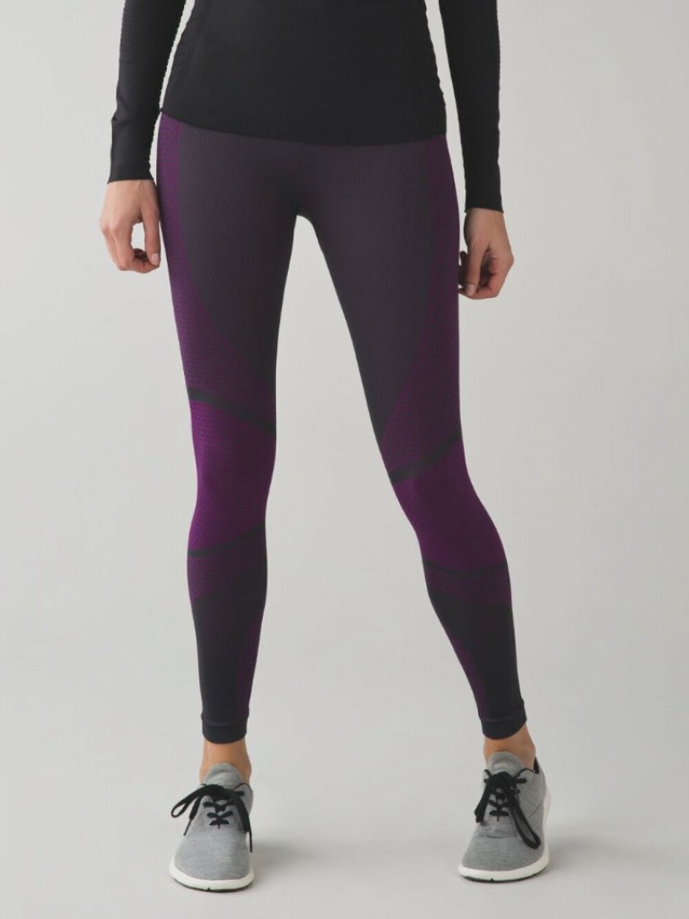 Lululemon About That Base Tight Black / Tender Violet Leggings Seamless